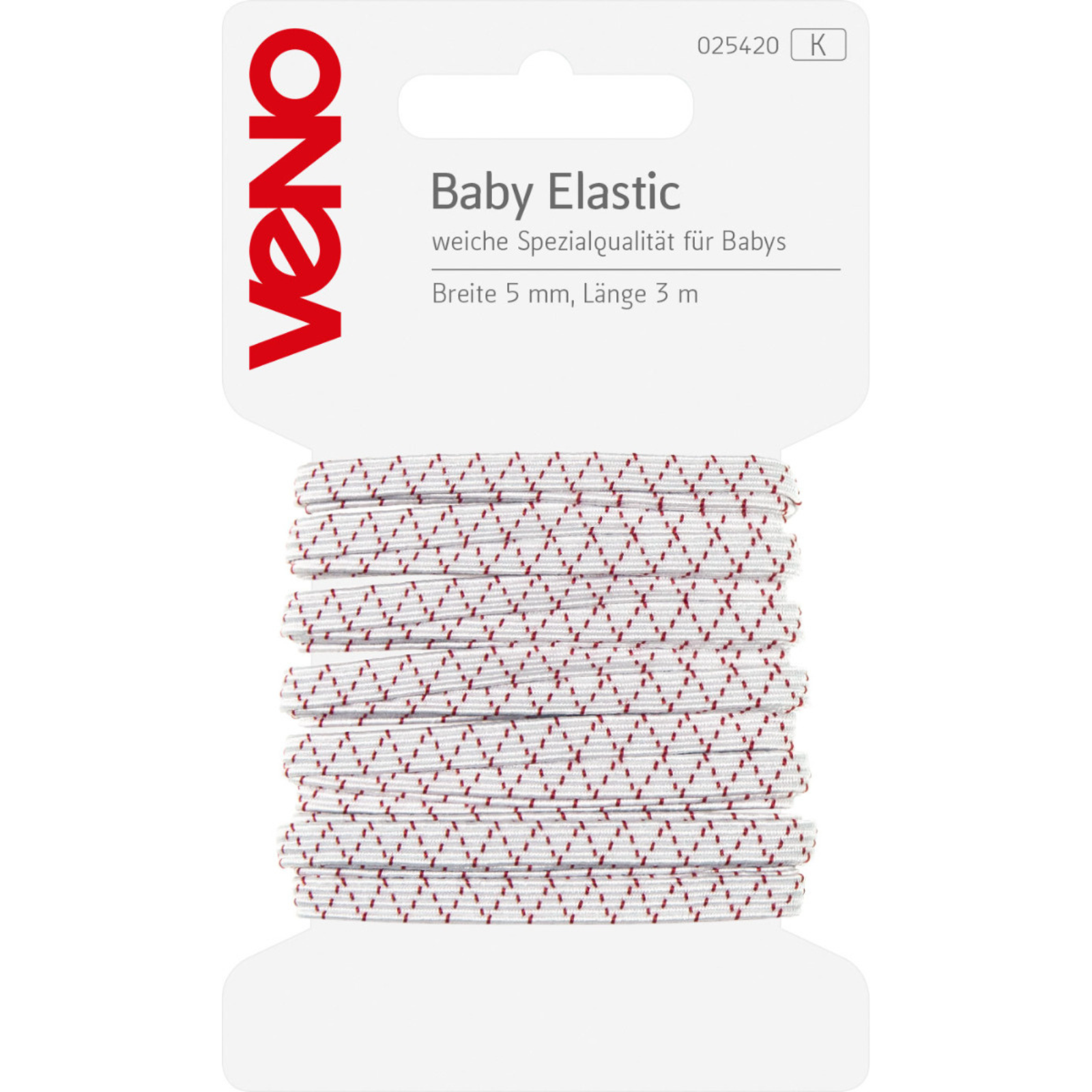 Baby Elastic SB 5mm x 3m Coupon - weiß