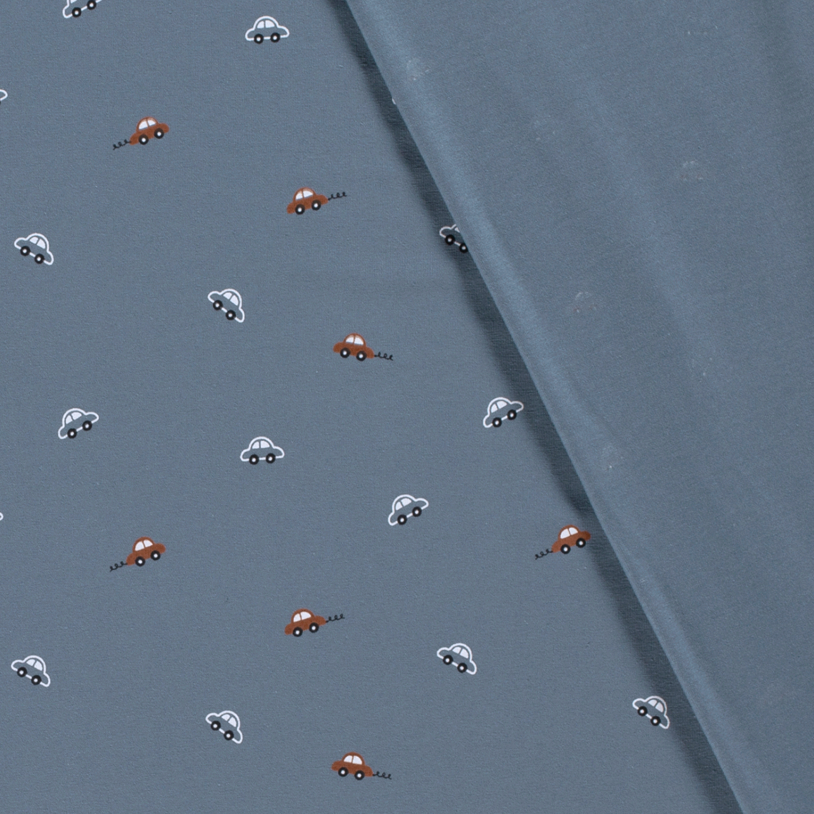 🚗 Baumwolle Jersey Stoff Digitaldruck - Autos