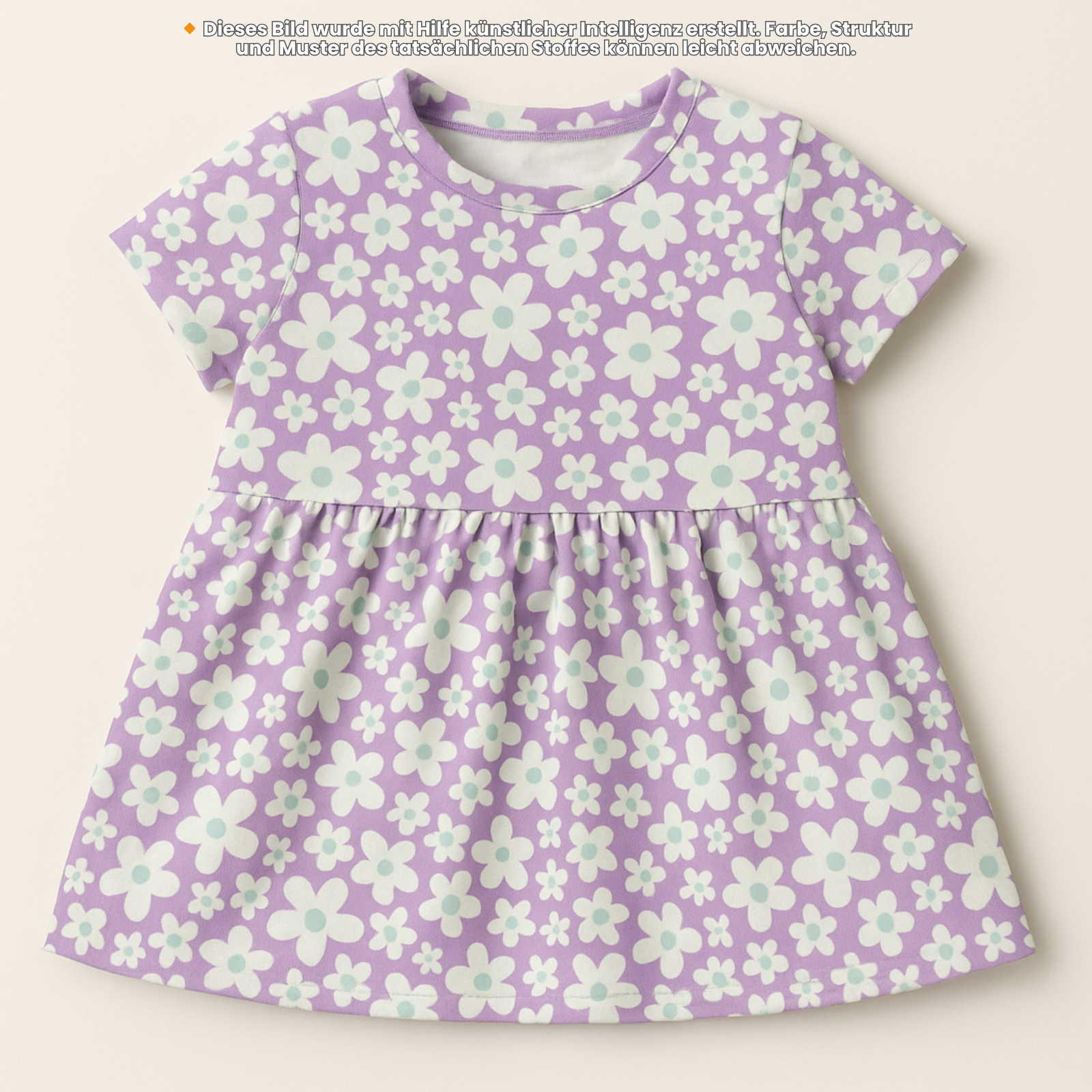 🌸Baumwolle Jersey Stoff Digitaldruck - Blümchen - lavendel