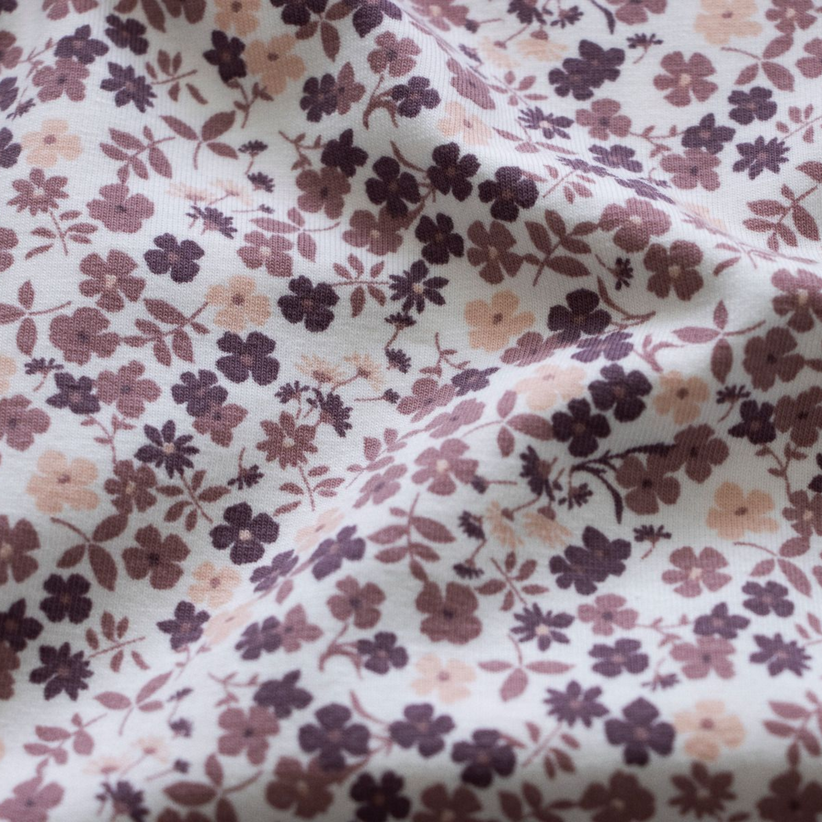 🌸Baumwolle Jersey Stoff Digitaldruck - Blümchen