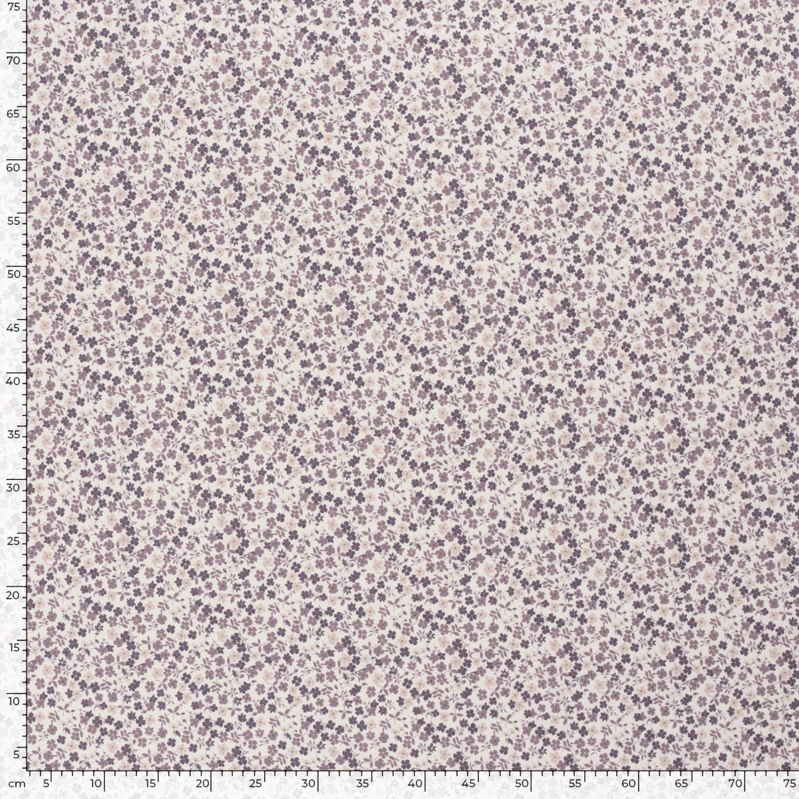 🌸Baumwolle Jersey Stoff Digitaldruck - Blümchen