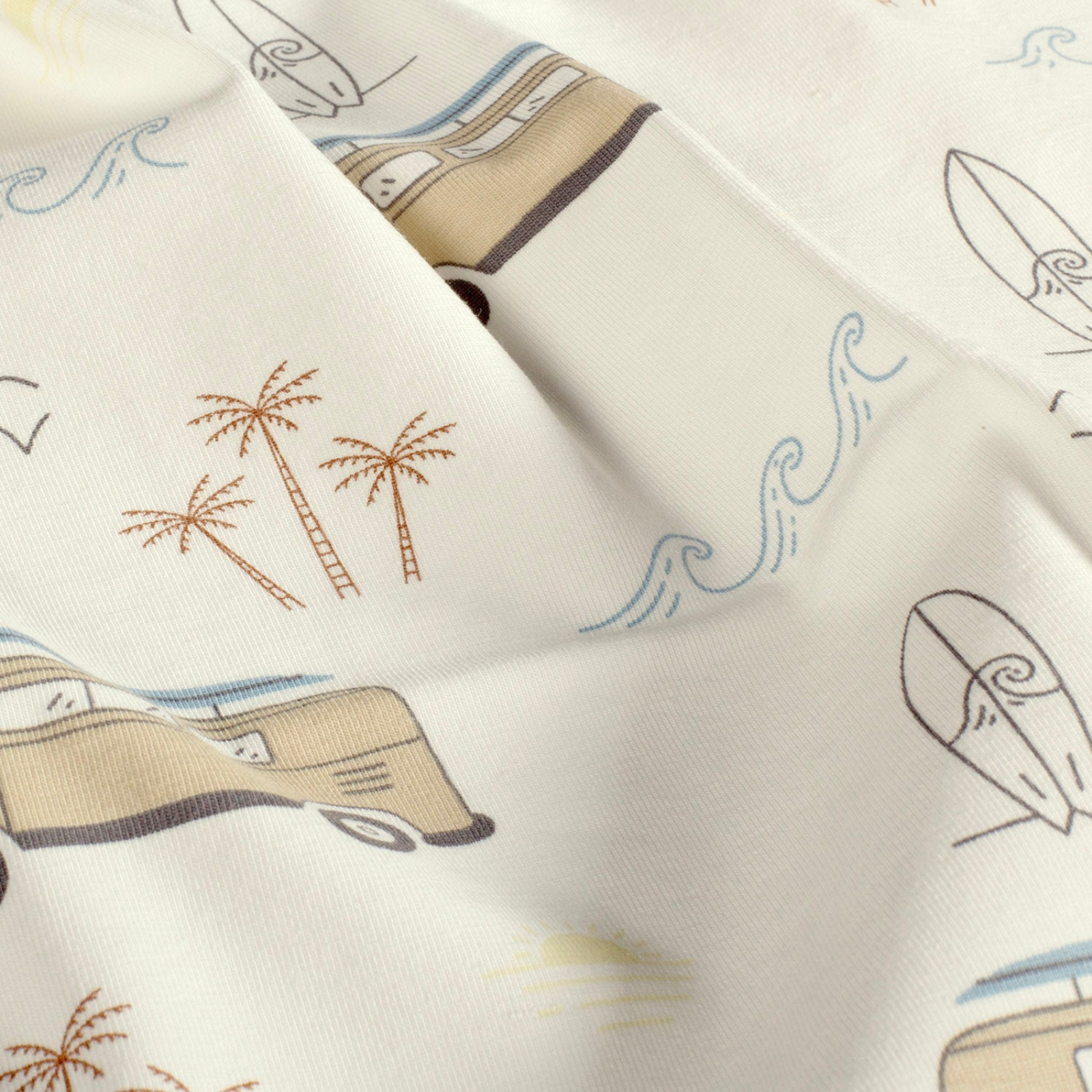 🚙 Baumwolle Jersey Stoff Digitaldruck - Fahrzeuge