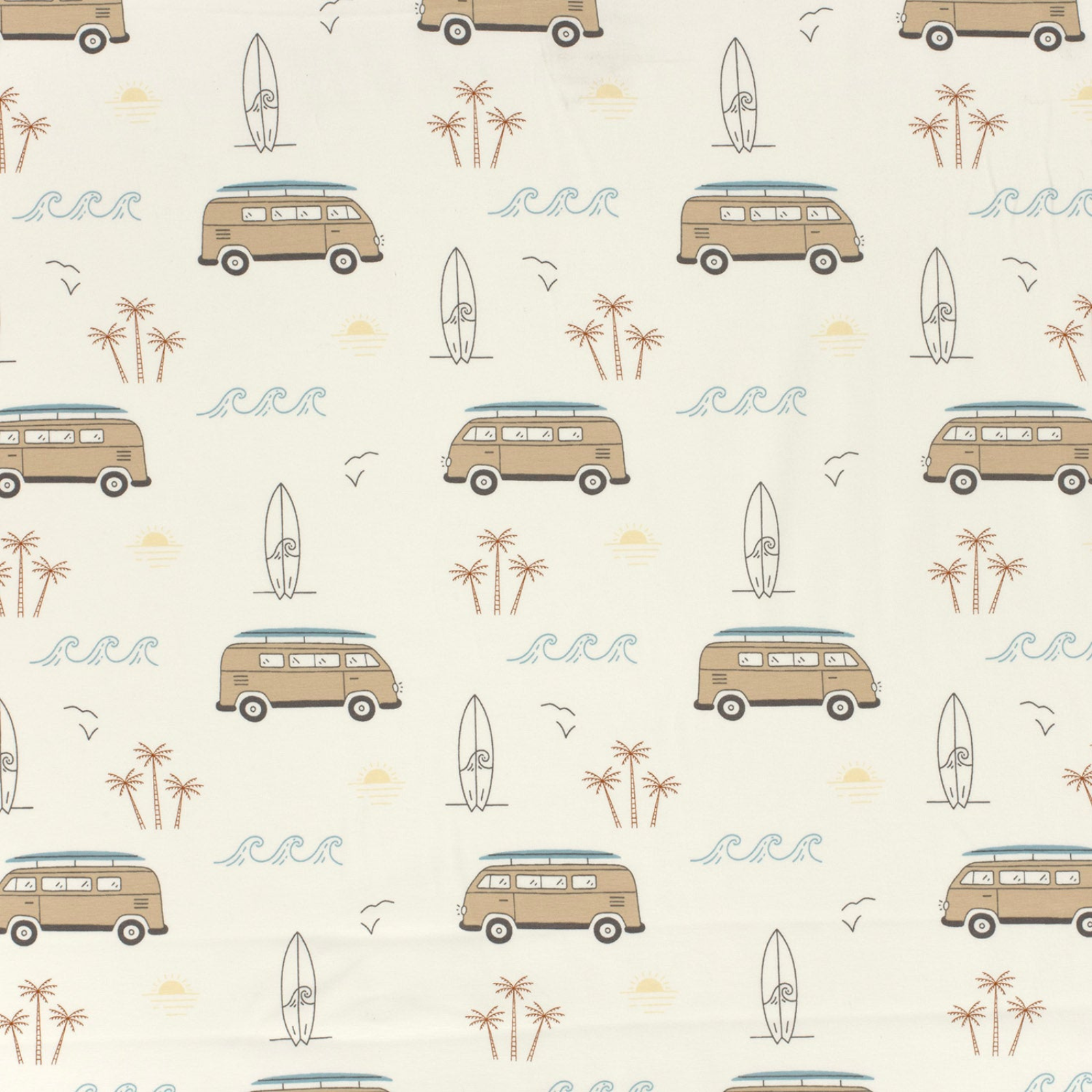 🚙 Baumwolle Jersey Stoff Digitaldruck - Fahrzeuge