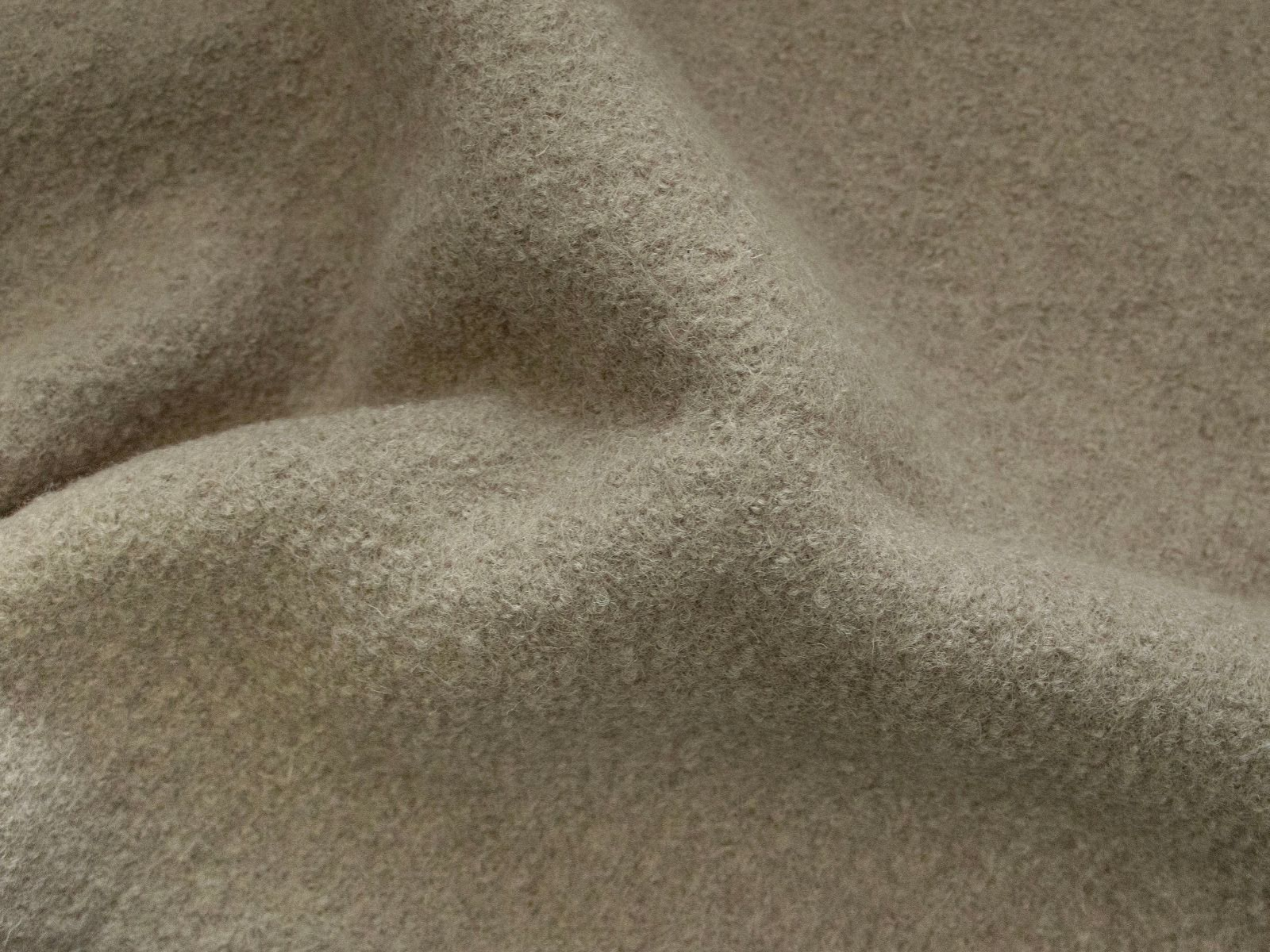 Wollwalk Stoff Naomi gekochte Wolle - uni