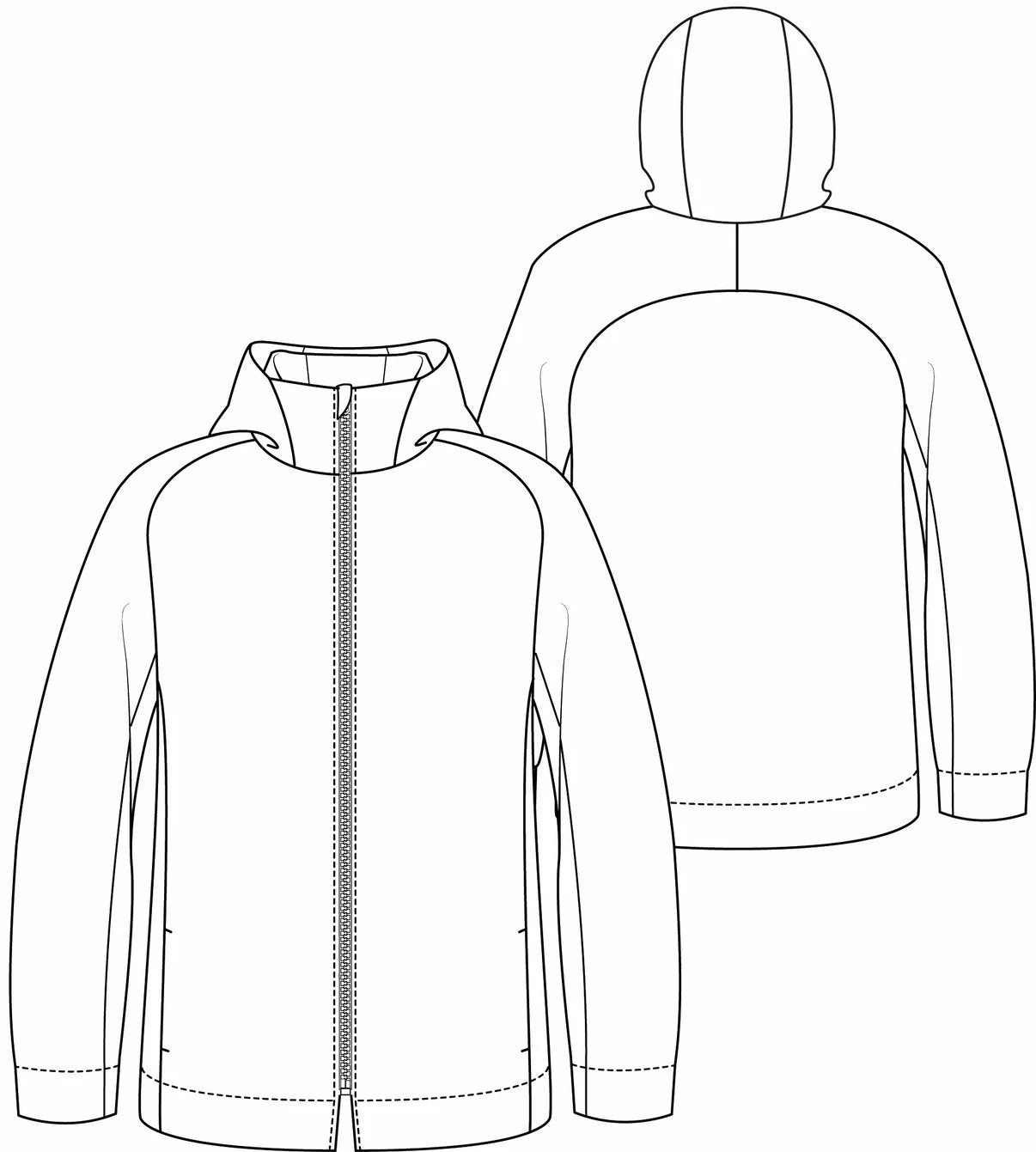 Papierschnittmuster Hoodiejacke Berlin