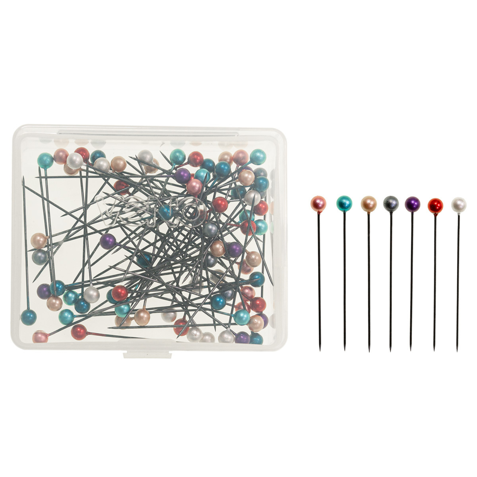 Black-Edition Perlkopf-Stecknadeln 0,60 x 38 mm sortiert