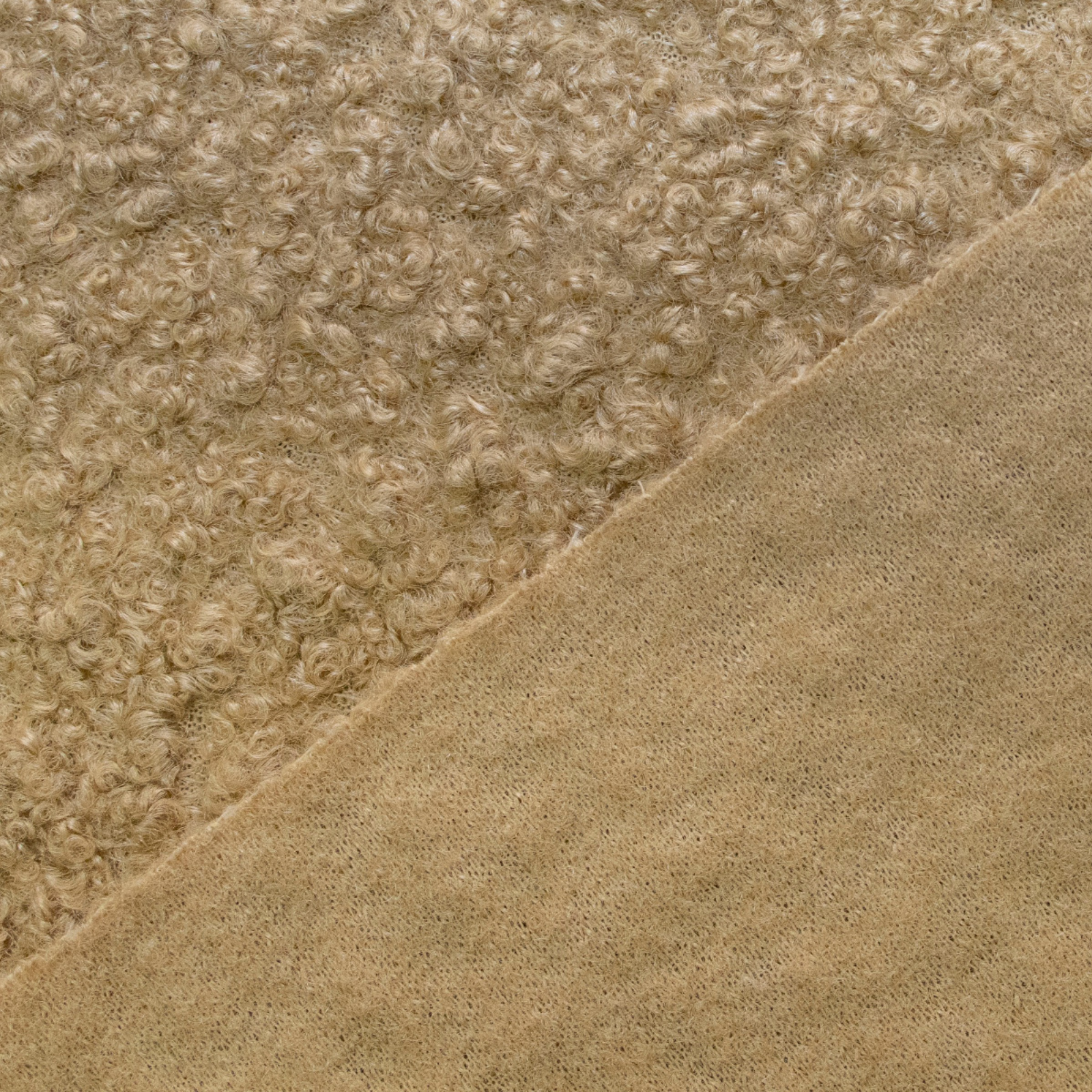 Bouclé Mantelstoff - uni