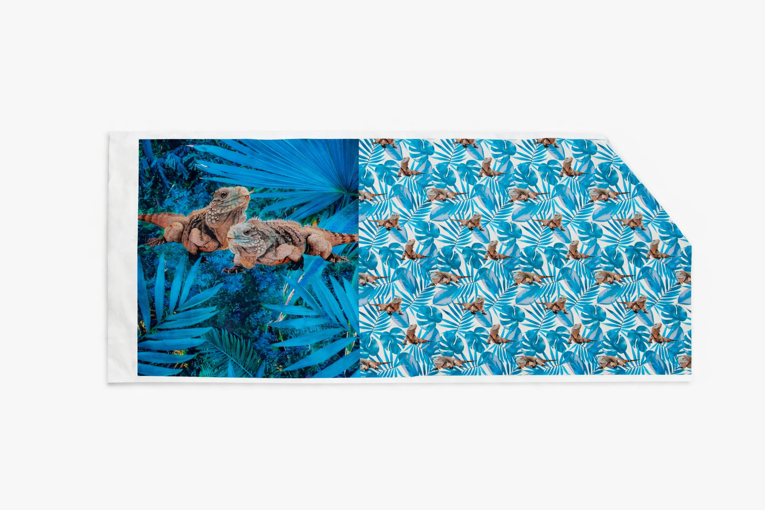 Sweat French Terry PANEL ca 60 cm x 145 cm - Echsen