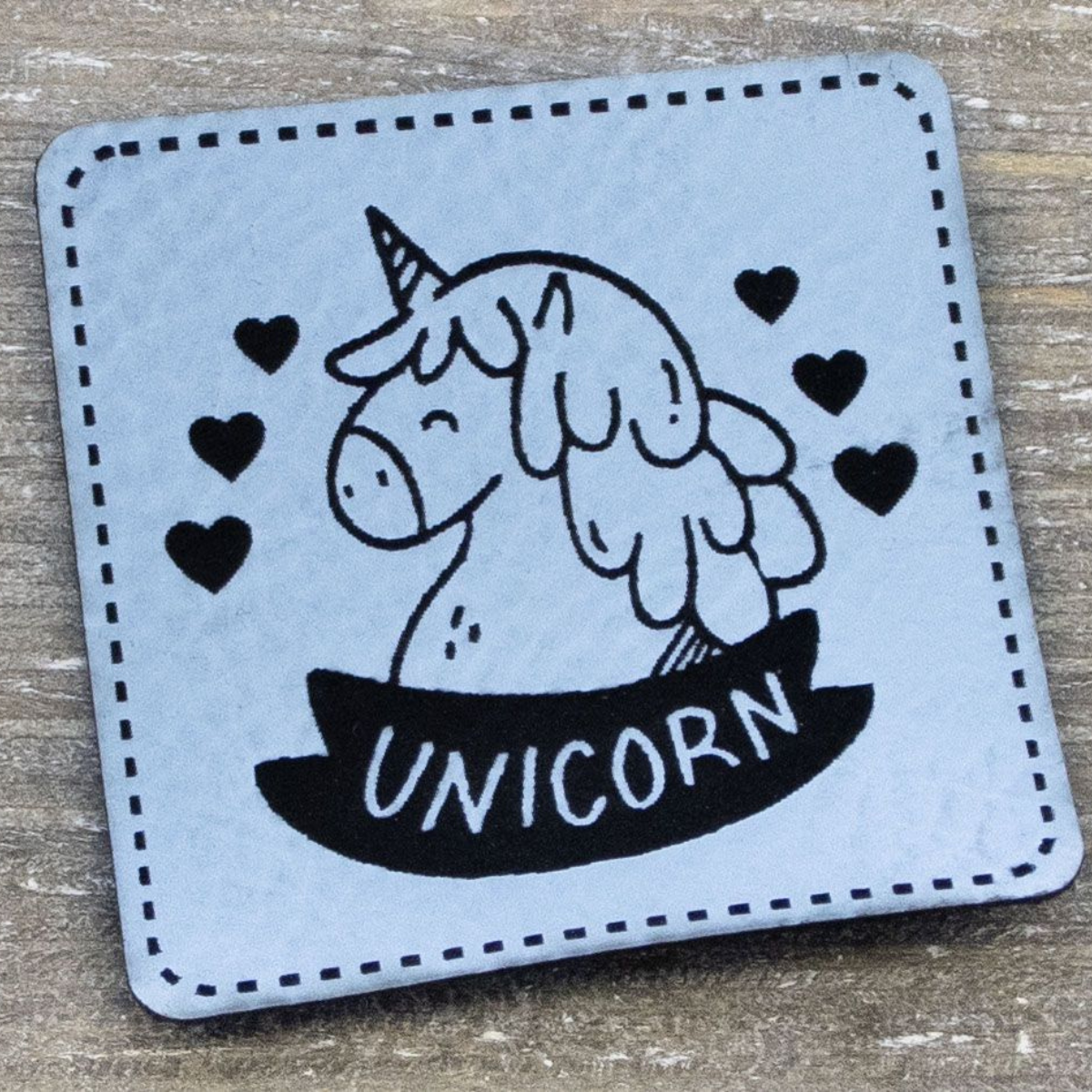 Label Kunstleder KDS - Unicorn