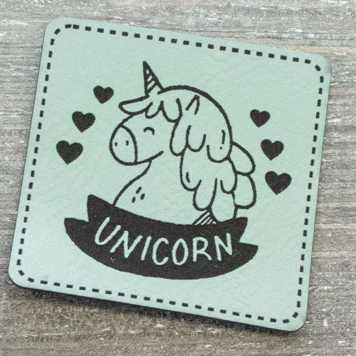 Label Kunstleder KDS - Unicorn
