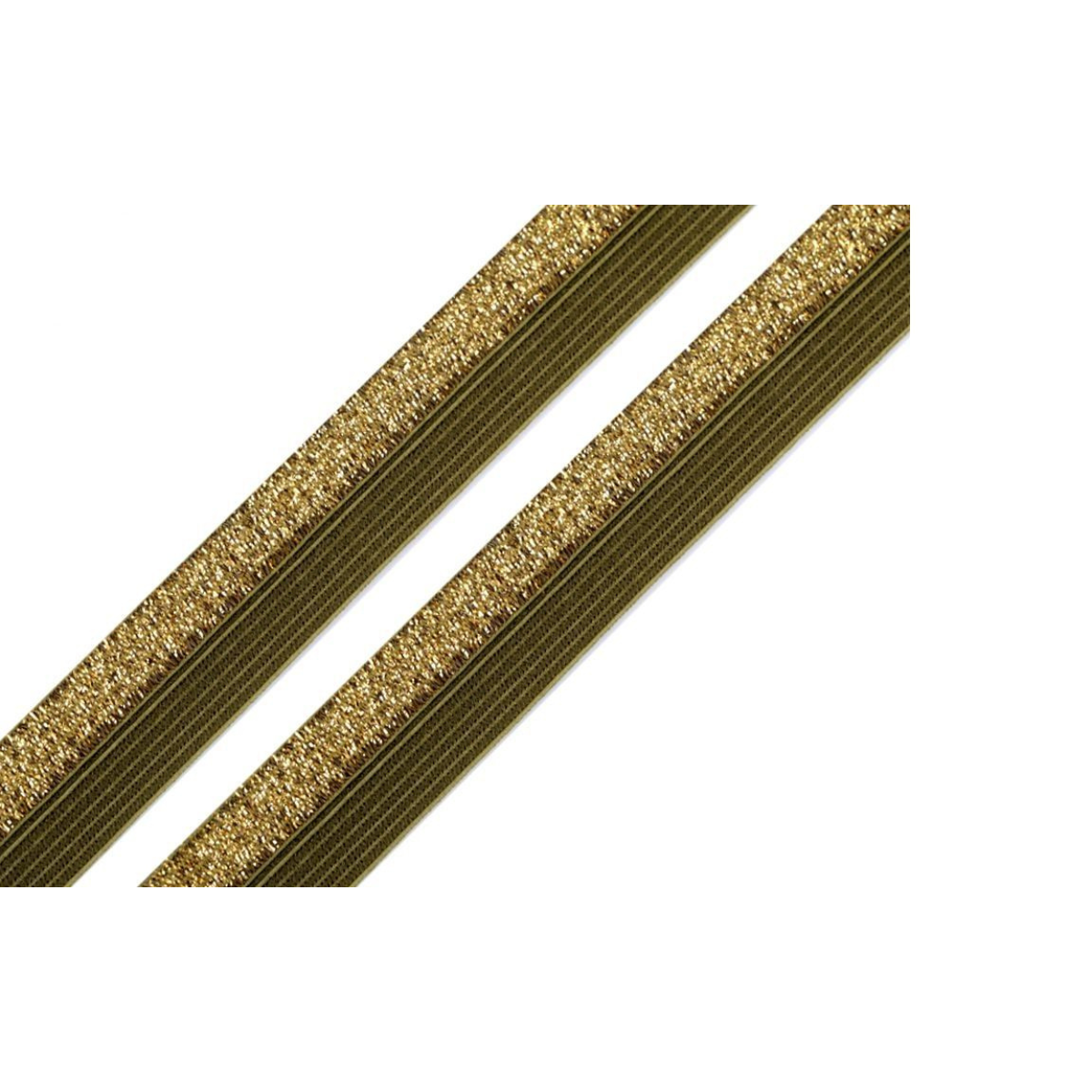 Falzgummi Gummiband weich mit Glitzer ca. 17 mm breit