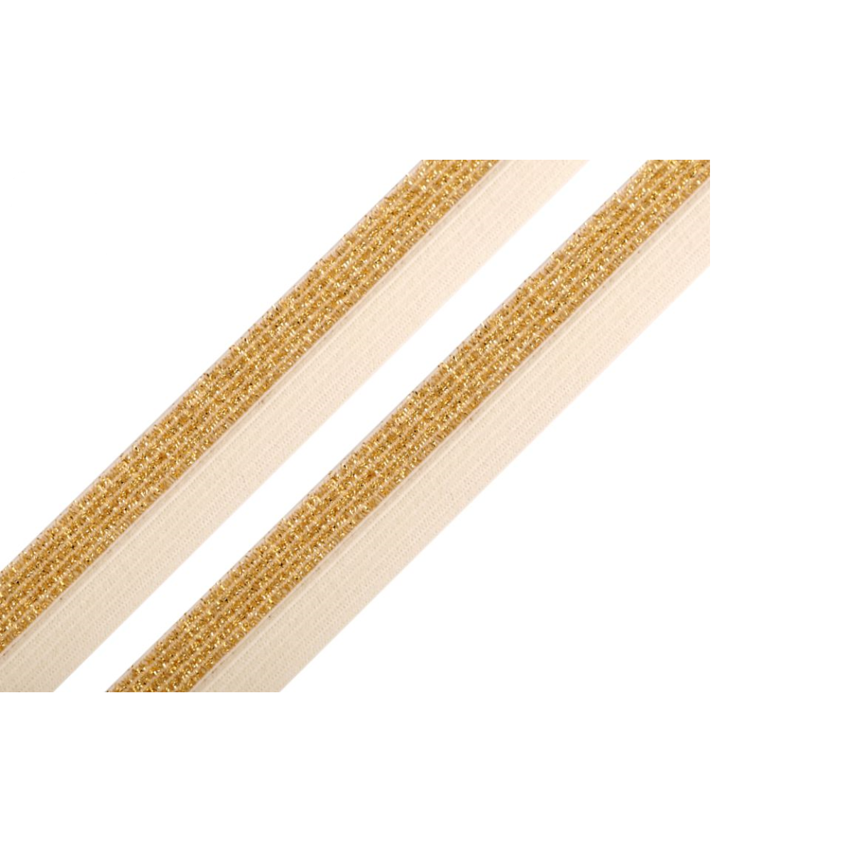 Falzgummi Gummiband weich mit Glitzer ca. 17 mm breit