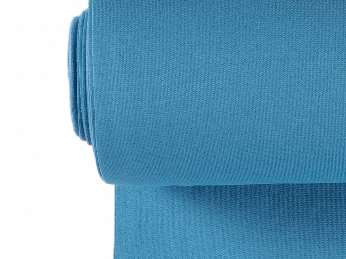 Glattes Bündchen Stoff im Schlauch