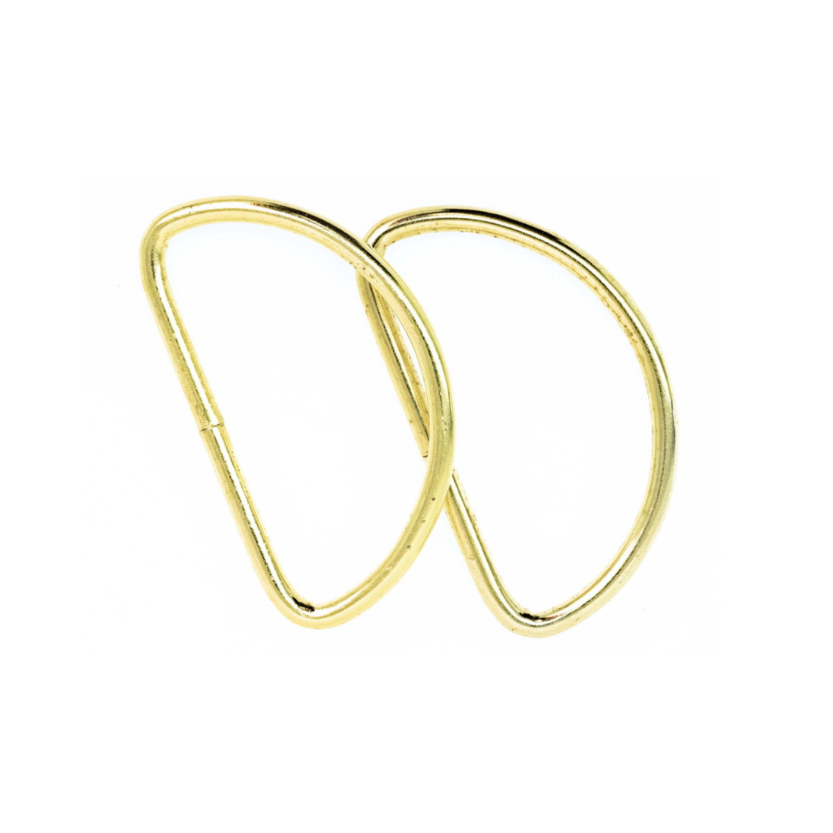 Halbrundringe / D-Ringe 2 Stück - gold