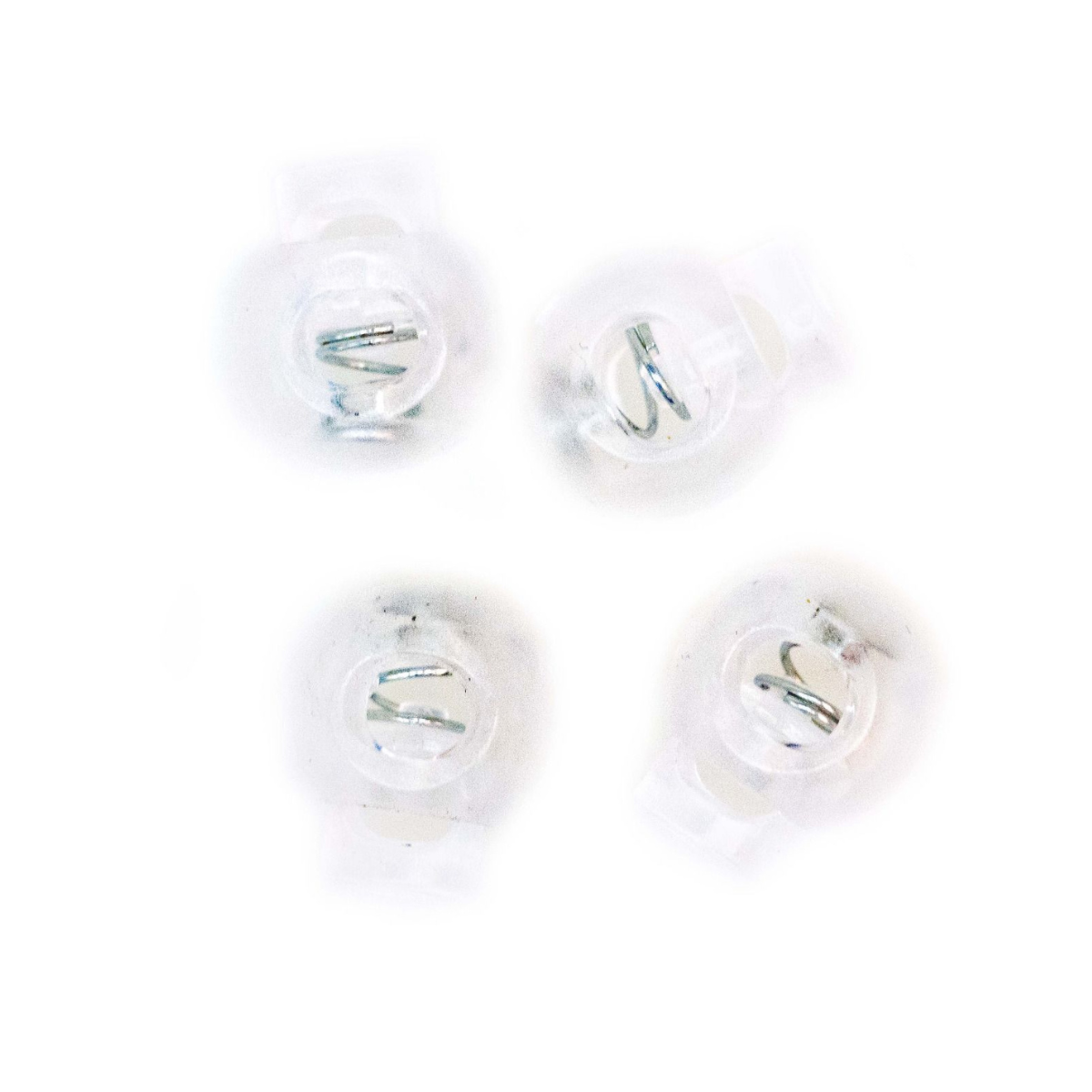 4 runde Kordelstopper - 15 x 19 mm - für Kordeln mit max. 4 mm Durchmesser