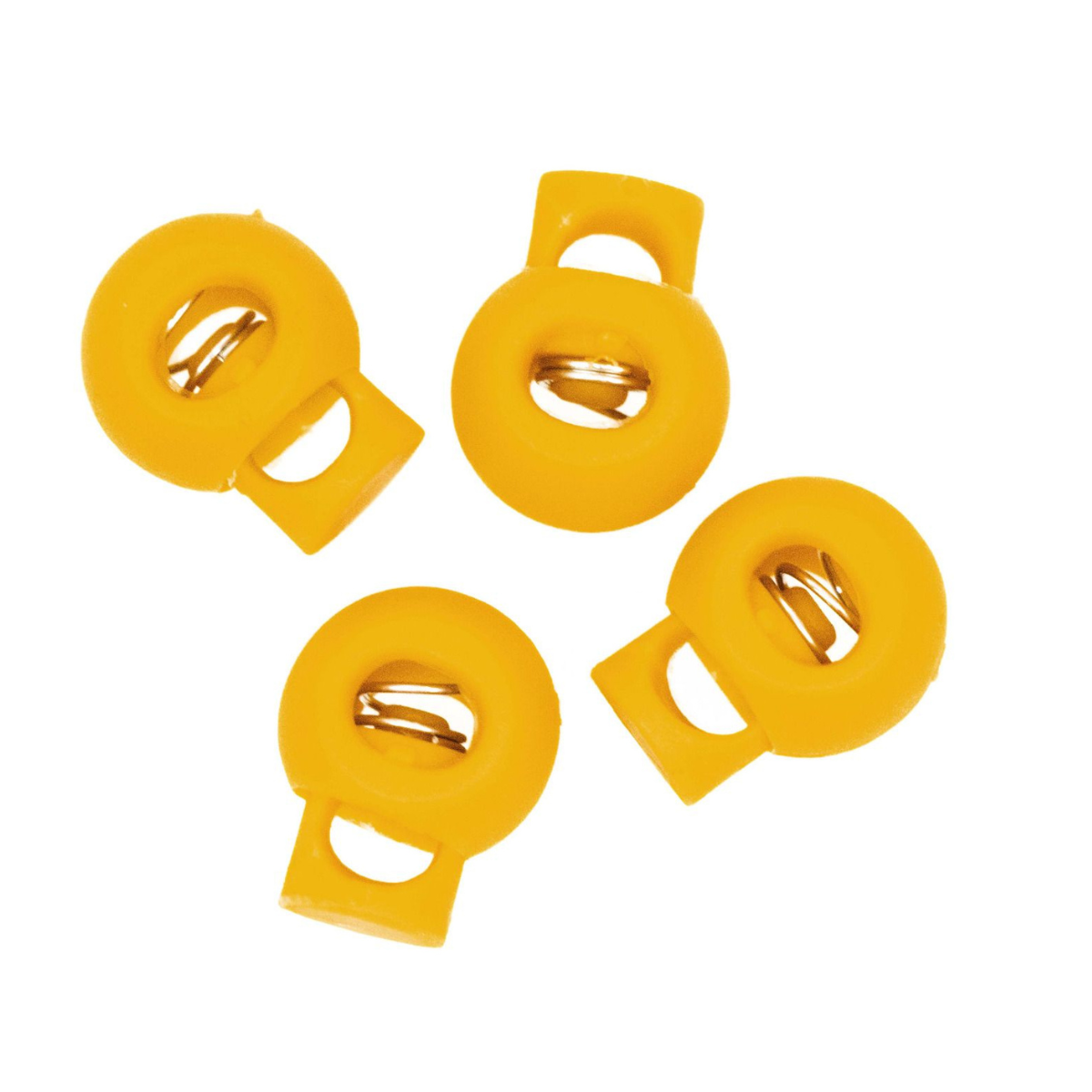 4 runde Kordelstopper - 15 x 19 mm - für Kordeln mit max. 4 mm Durchmesser
