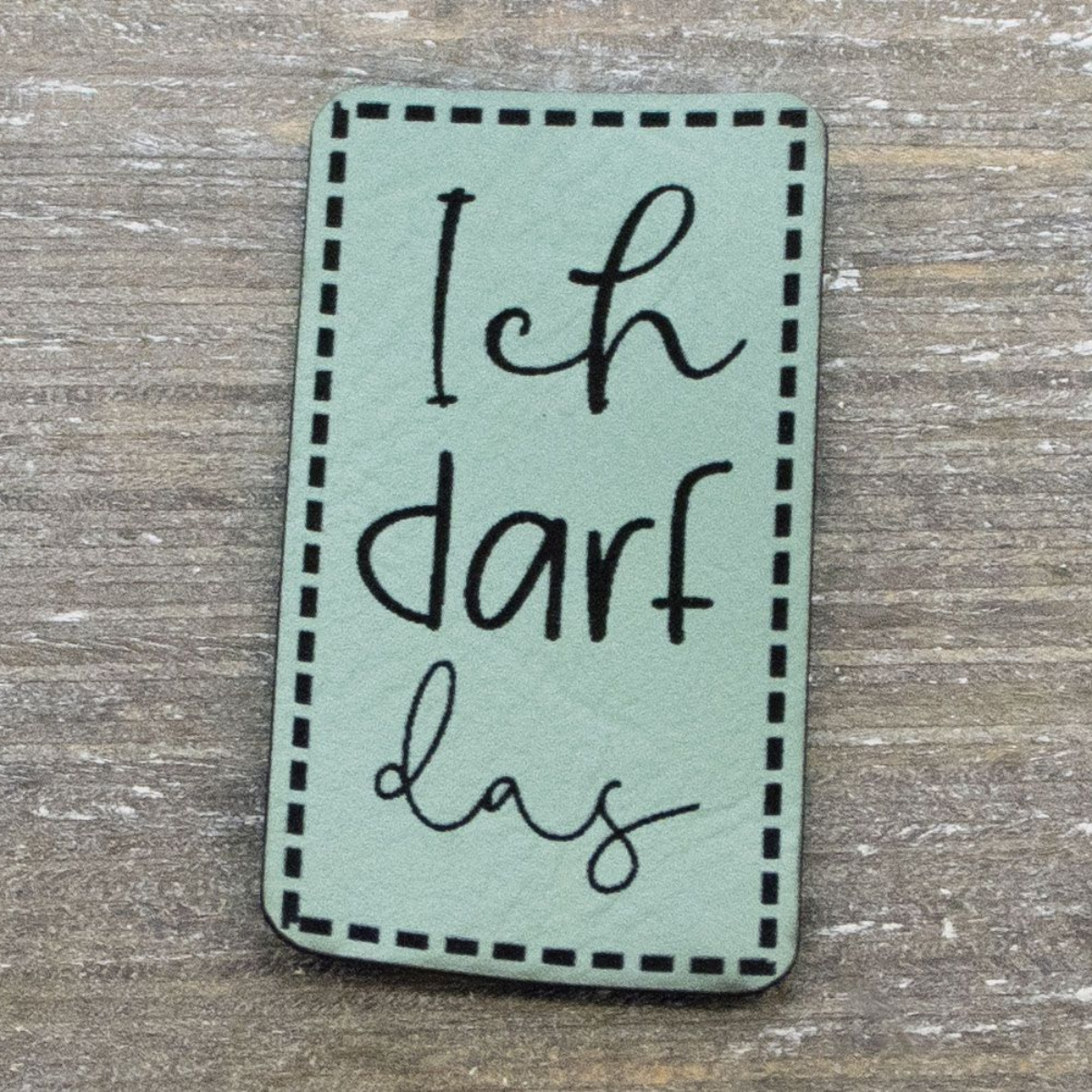 Label Kunstleder KDS - Ich darf das