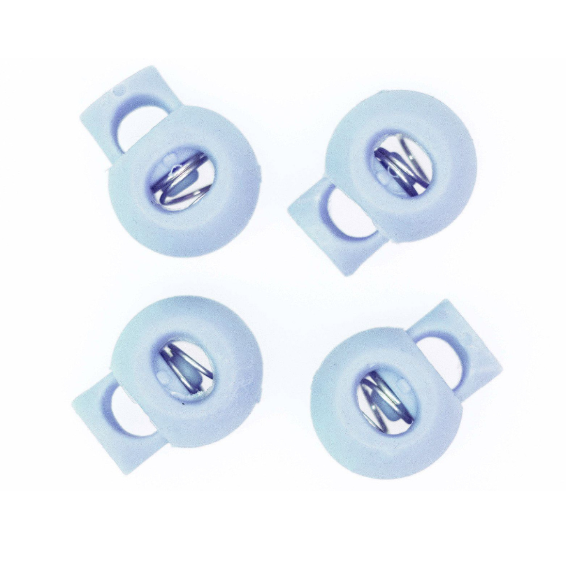 4 runde Kordelstopper - 15 x 19 mm - für Kordeln mit max. 4 mm Durchmesser