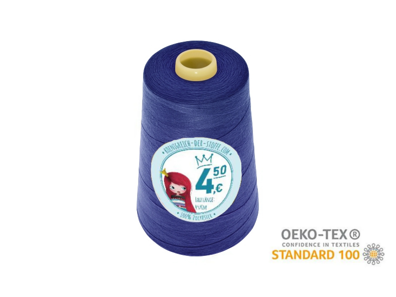🧵 Overlock Nähgarn - 4570 m - Hellblau • Blau • Violett • Türkis • Lila
