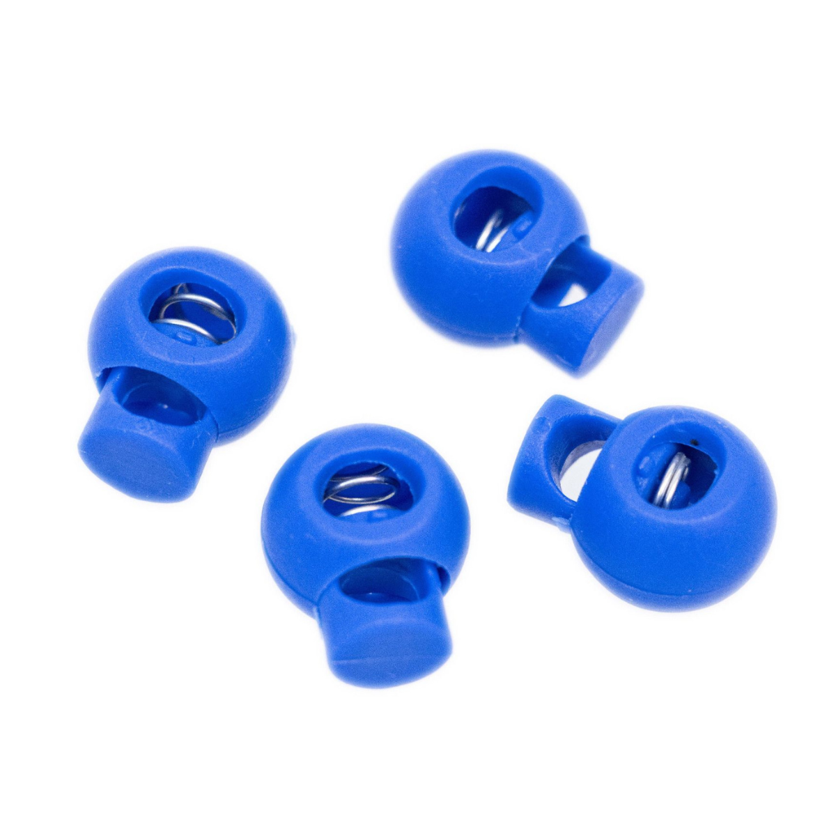 4 runde Kordelstopper - 15 x 19 mm - für Kordeln mit max. 4 mm Durchmesser