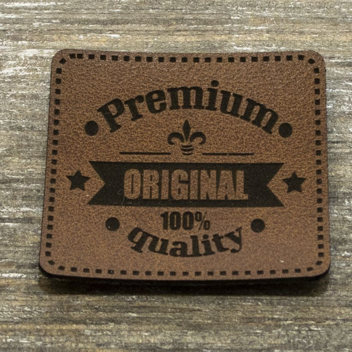 Label Kunstleder KDS - Premium quality - braun