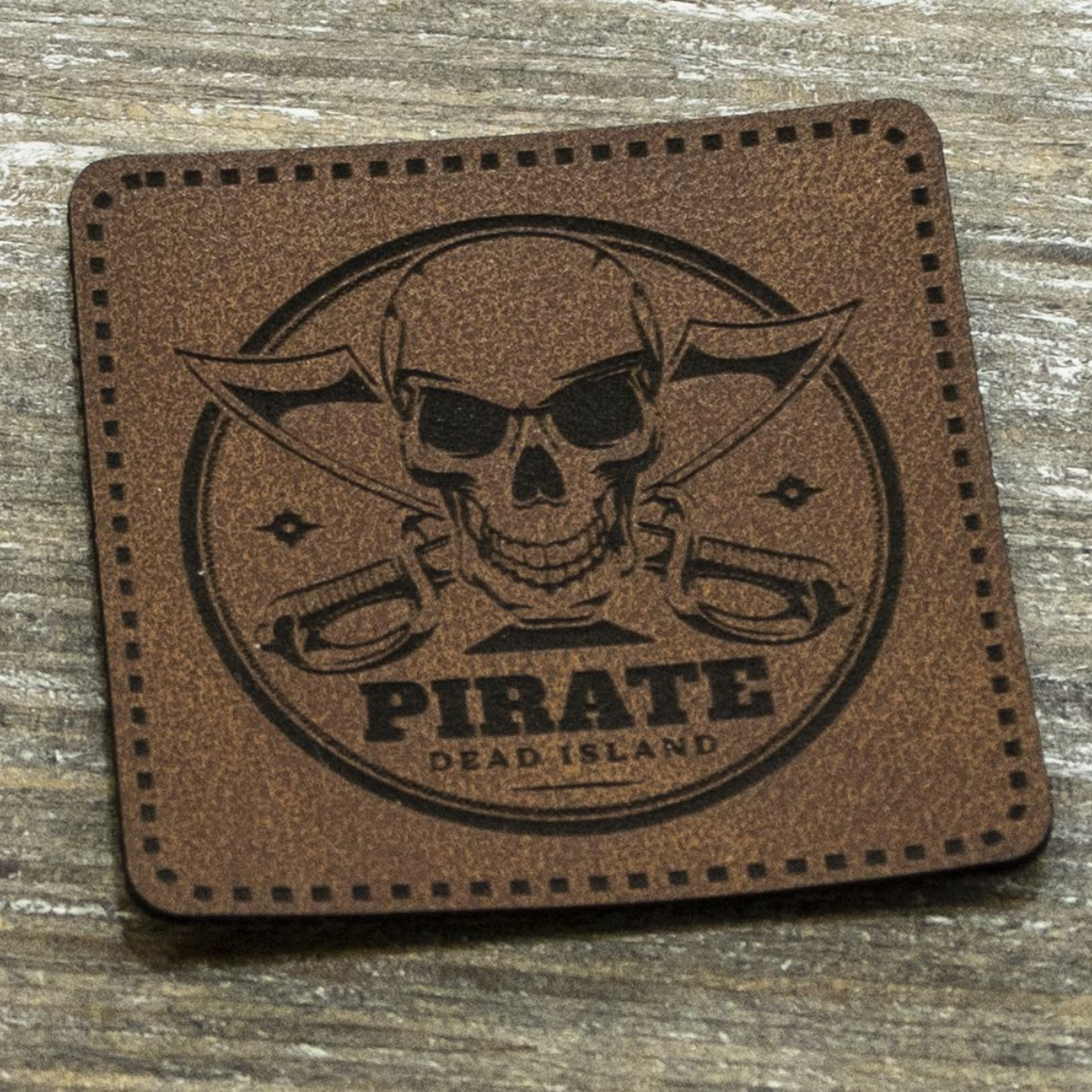 Label Kunstleder KDS - Pirate - braun