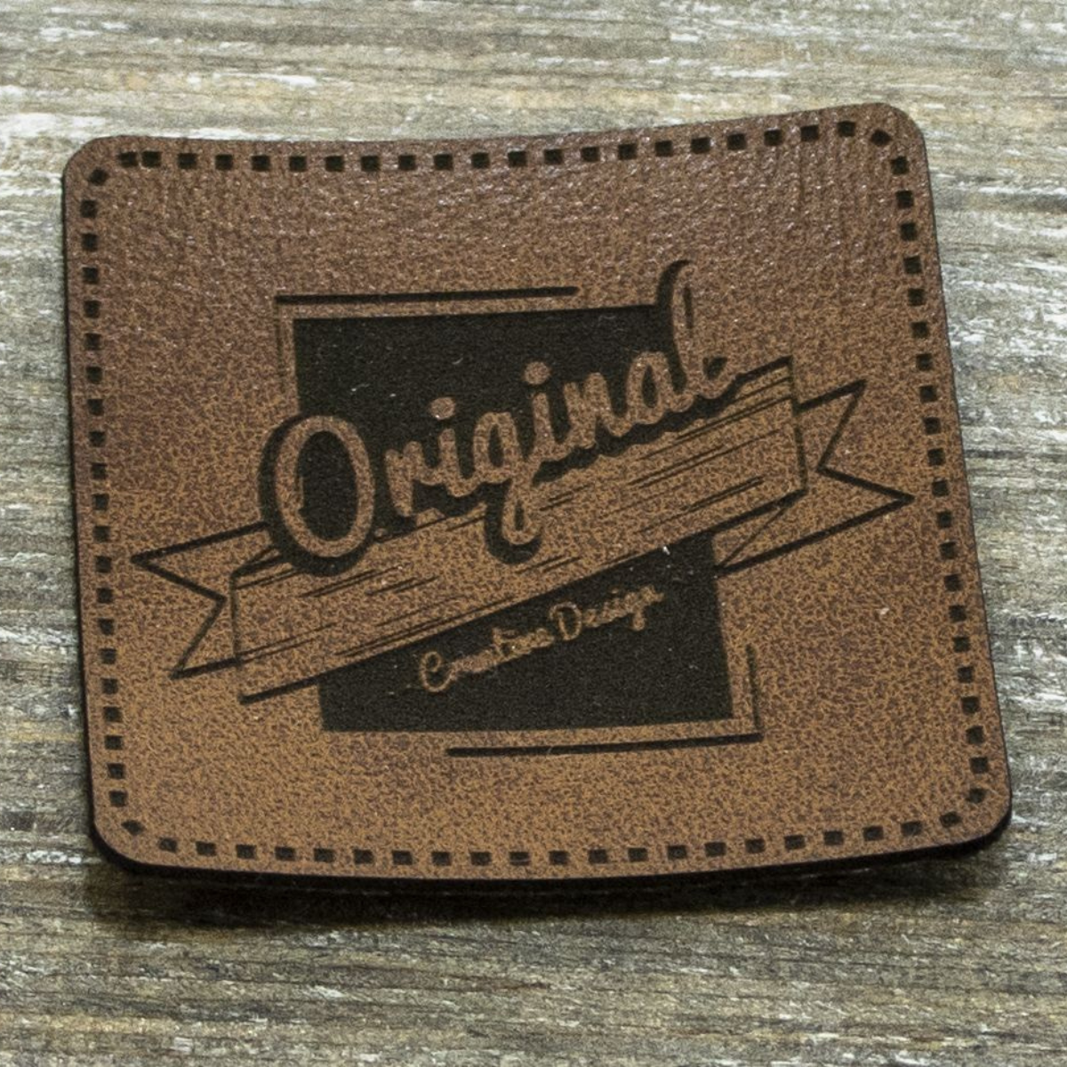 Label Kunstleder KDS - Original - braun