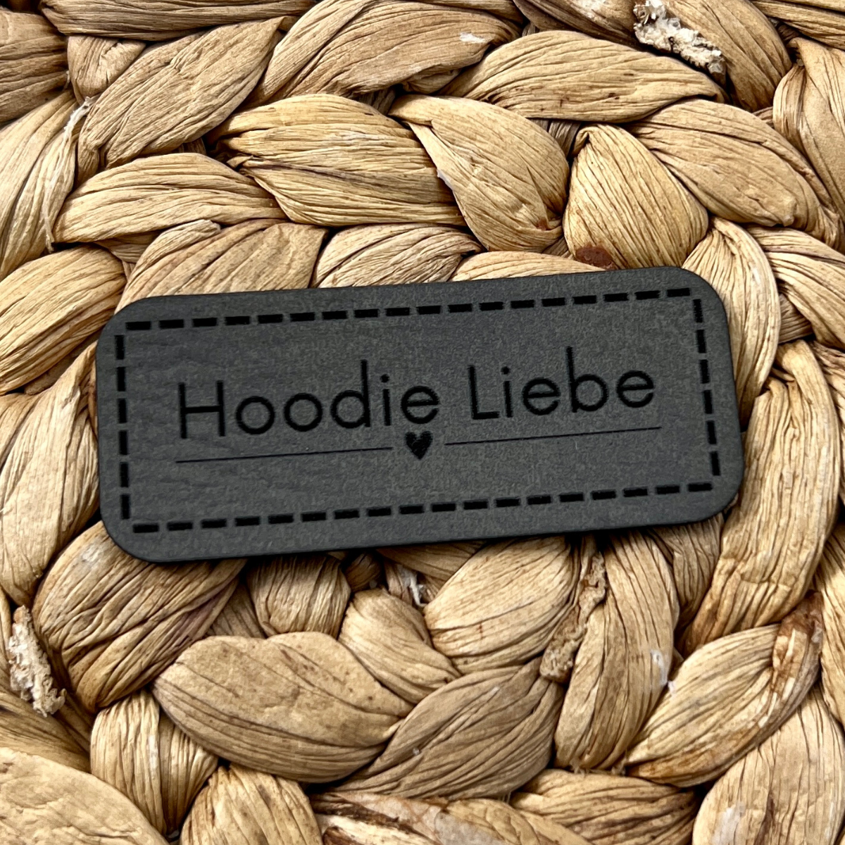 Label Kunstleder KDS - Hoodie Liebe