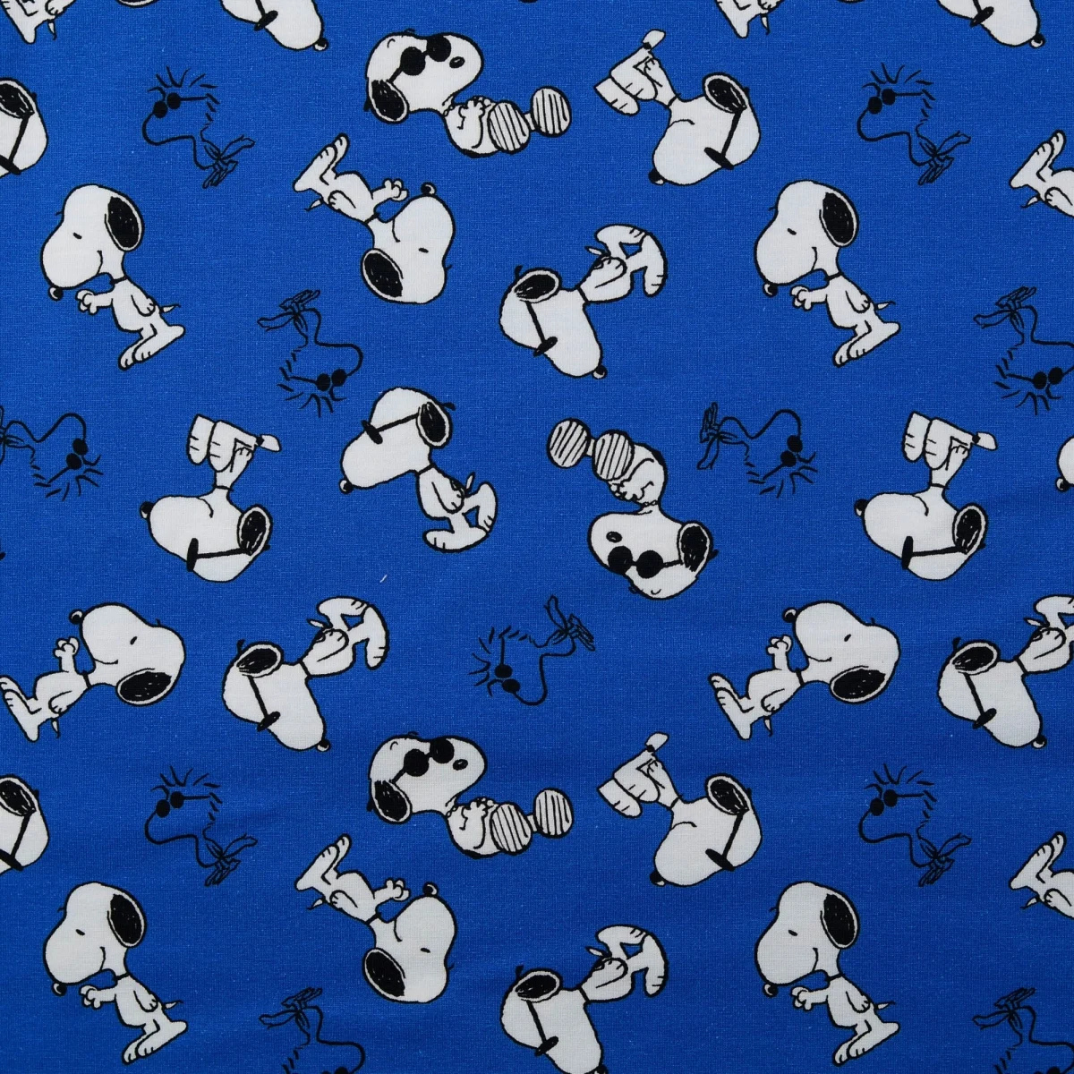 Jersey Digitaldruck - Snoopy - blau
