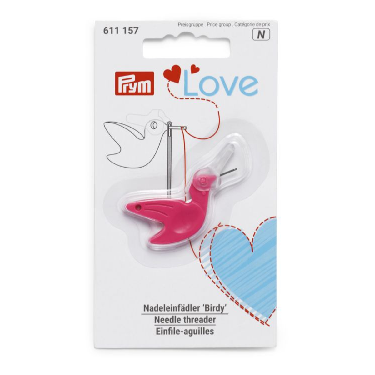Prym Love Nadeleinfädler Birdy - pink