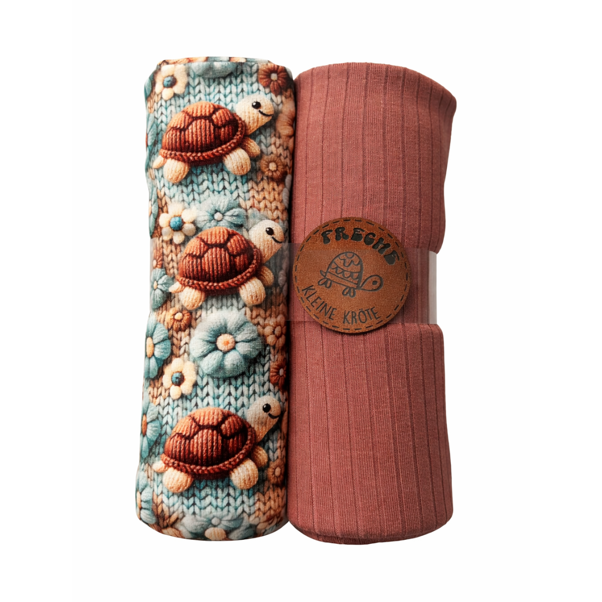 Jersey Stoffpaket + Label - Schildkröten