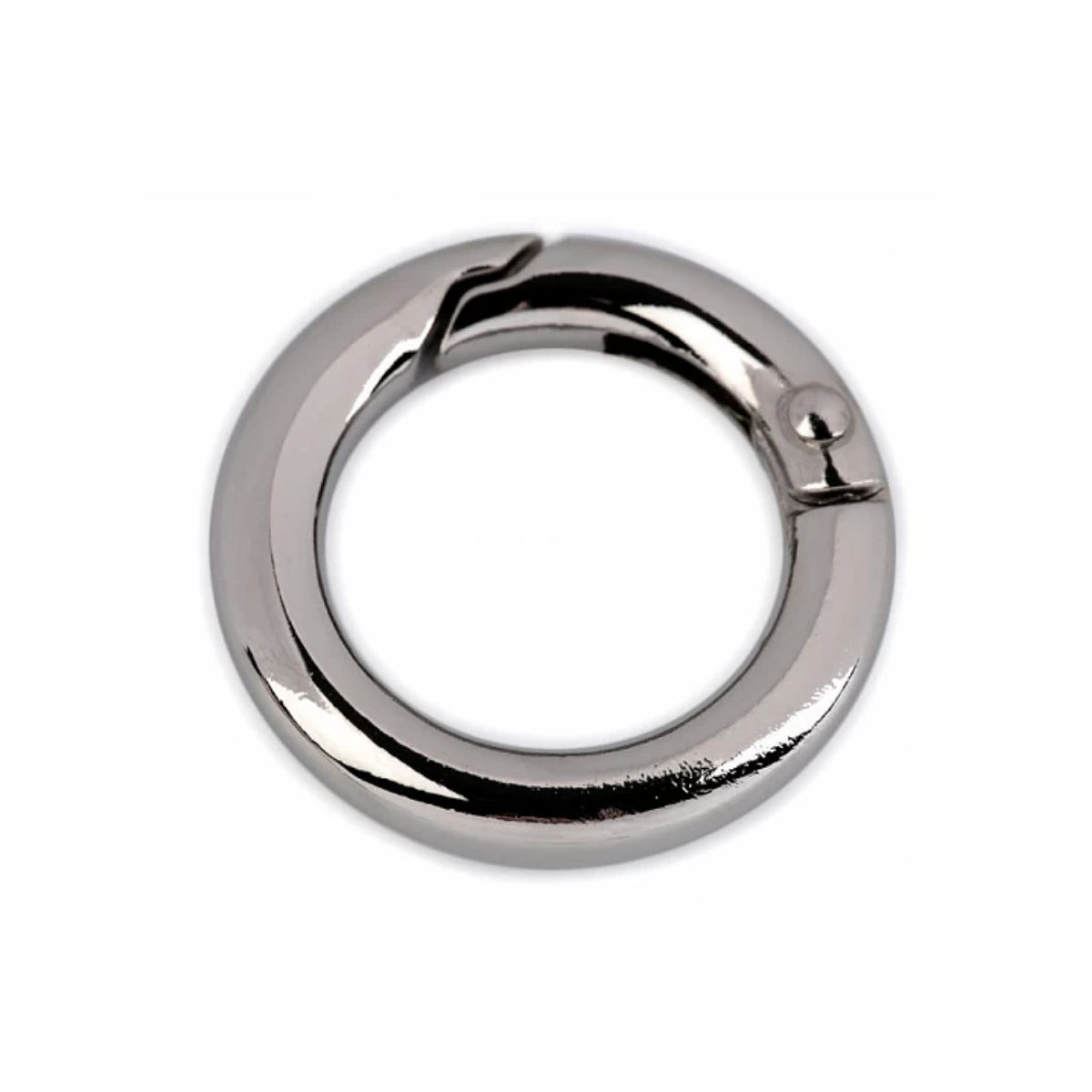 Karabiner Ring mit Federöffnung 18 mm - 2 Stück