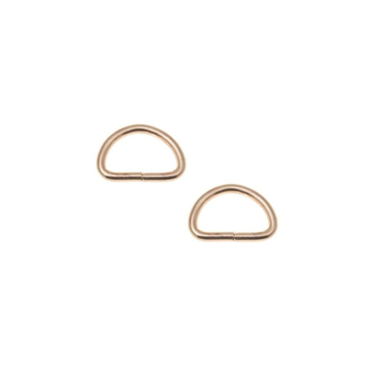 Halbrundringe / D-Ringe 4 Stück - gold