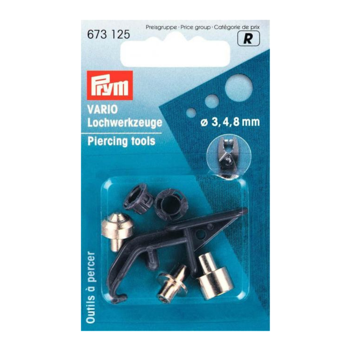 Prym Lochwerkzeuge für Vario-Zange ST 3/4/8 mm