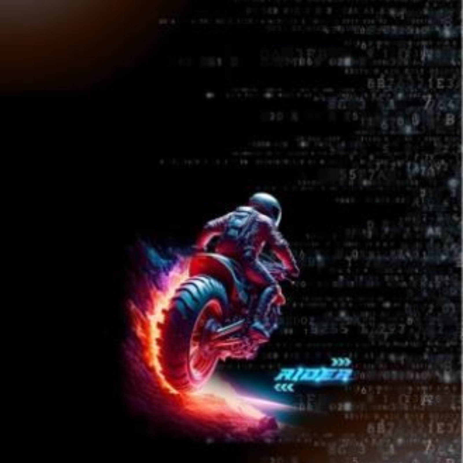 Panel "Motorrad" ca 75cm x 50cm - French Terry Stoff