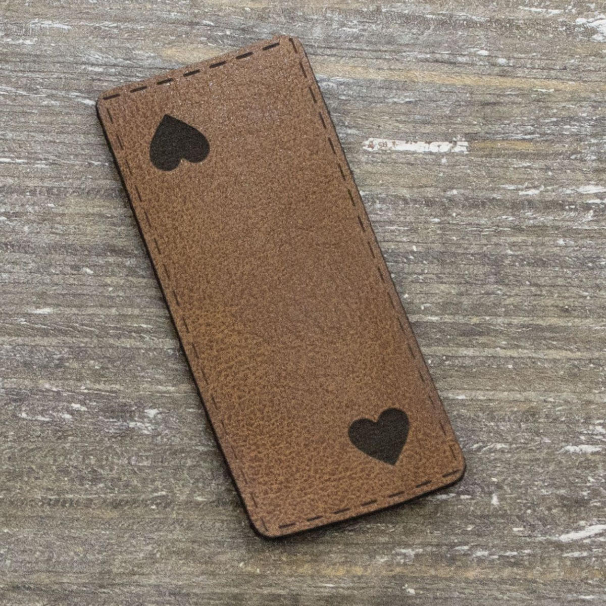 Label Kunstleder KDS - Herz