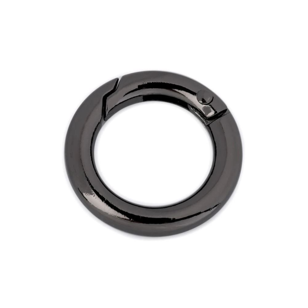 Karabiner Ring mit Federöffnung 18 mm - 2 Stück