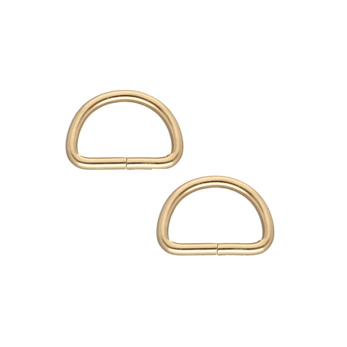 Halbrundringe / D-Ringe 4 Stück - gold