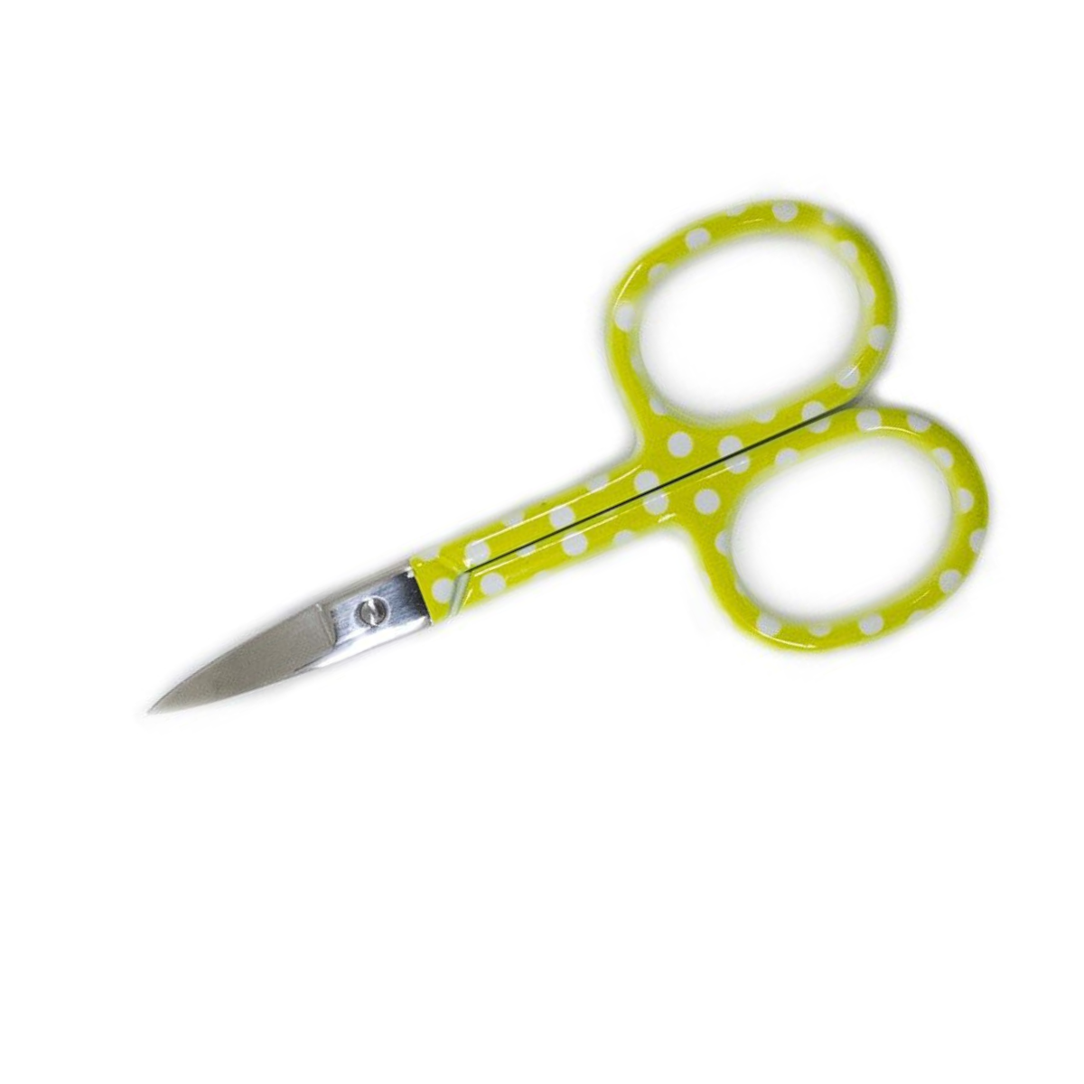 Stickschere mit gebogener Spitze - 9,3cm x 4,7cm - gepunktet