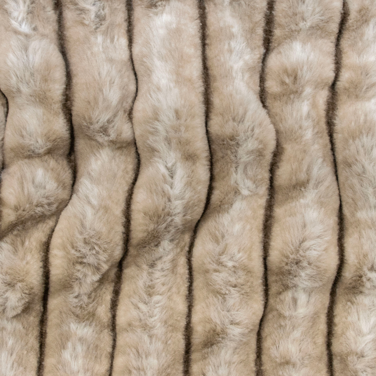 Plüschstoff in Cordoptik - 3cm Rippen