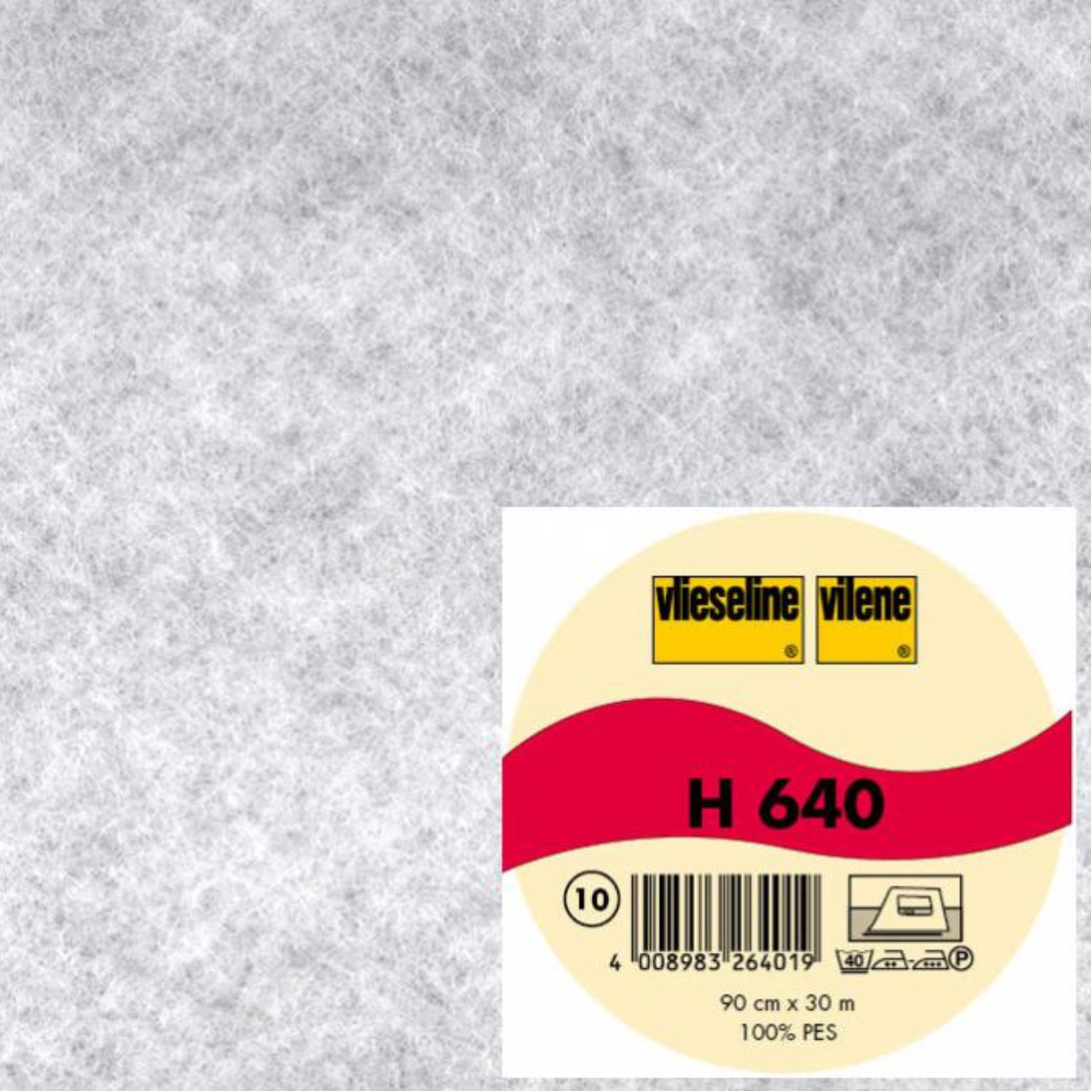 Volumenvlies Vlieseline H640 fixierbar von Freudenberg 90 cm breit - weiß