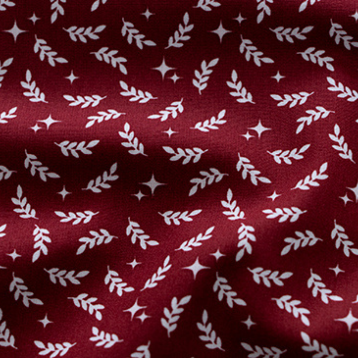 Webware Popeline Baumwolle Weihnachten - kleine Zweige