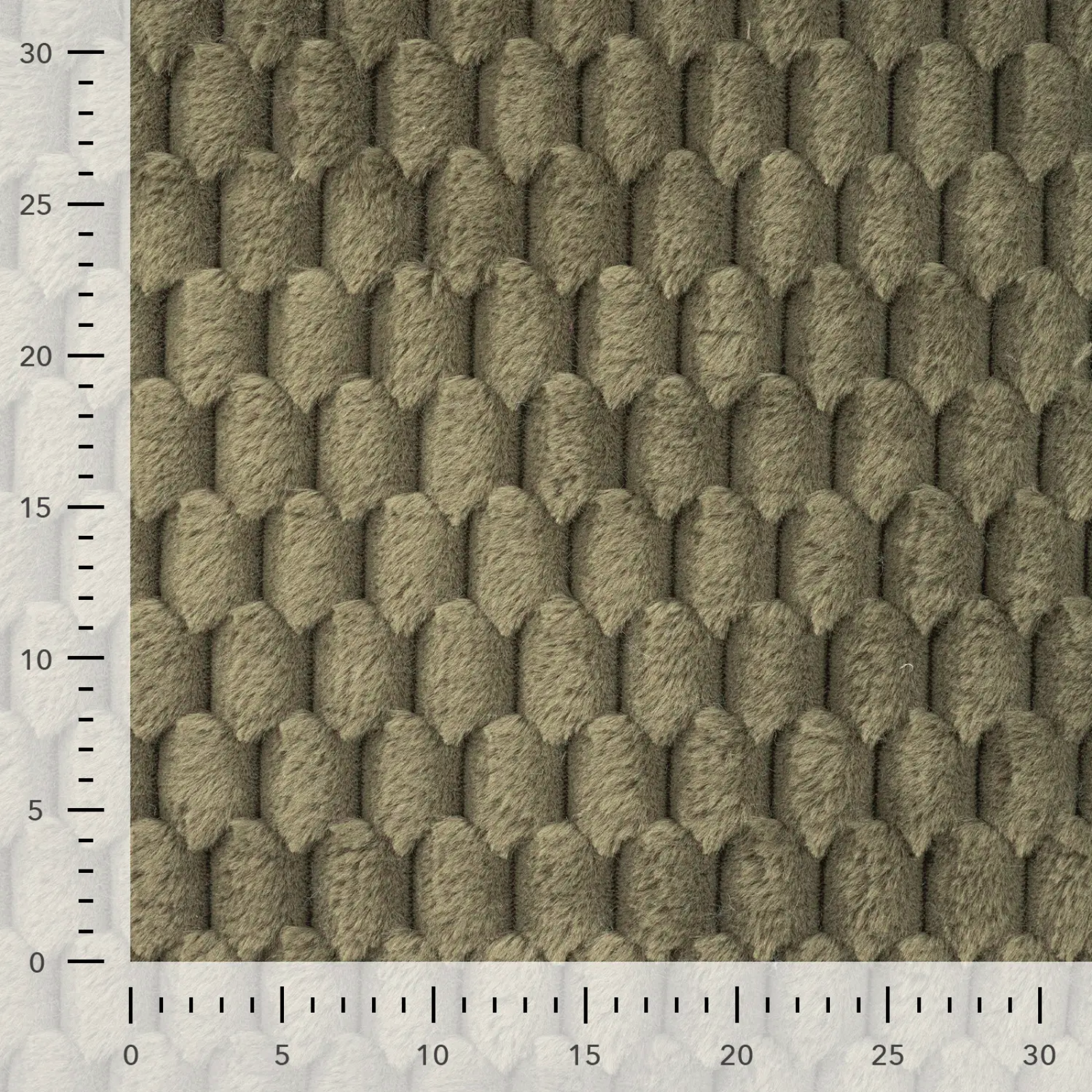 Fellimitat Stoff - Wabenmuster