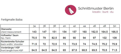 Papierschnittmuster Shirt Baiba