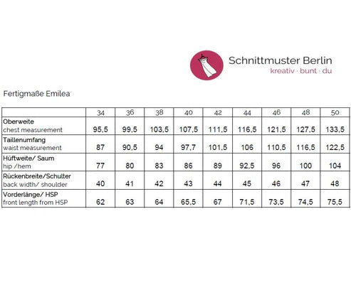Papierschnittmuster Hoodie Emilea