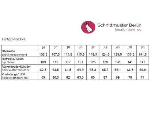 Papierschnittmuster Oversize Shirt Eva