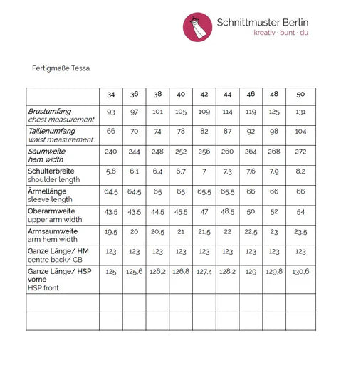 Papierschnittmuster Premium Wickelkleid Tessa