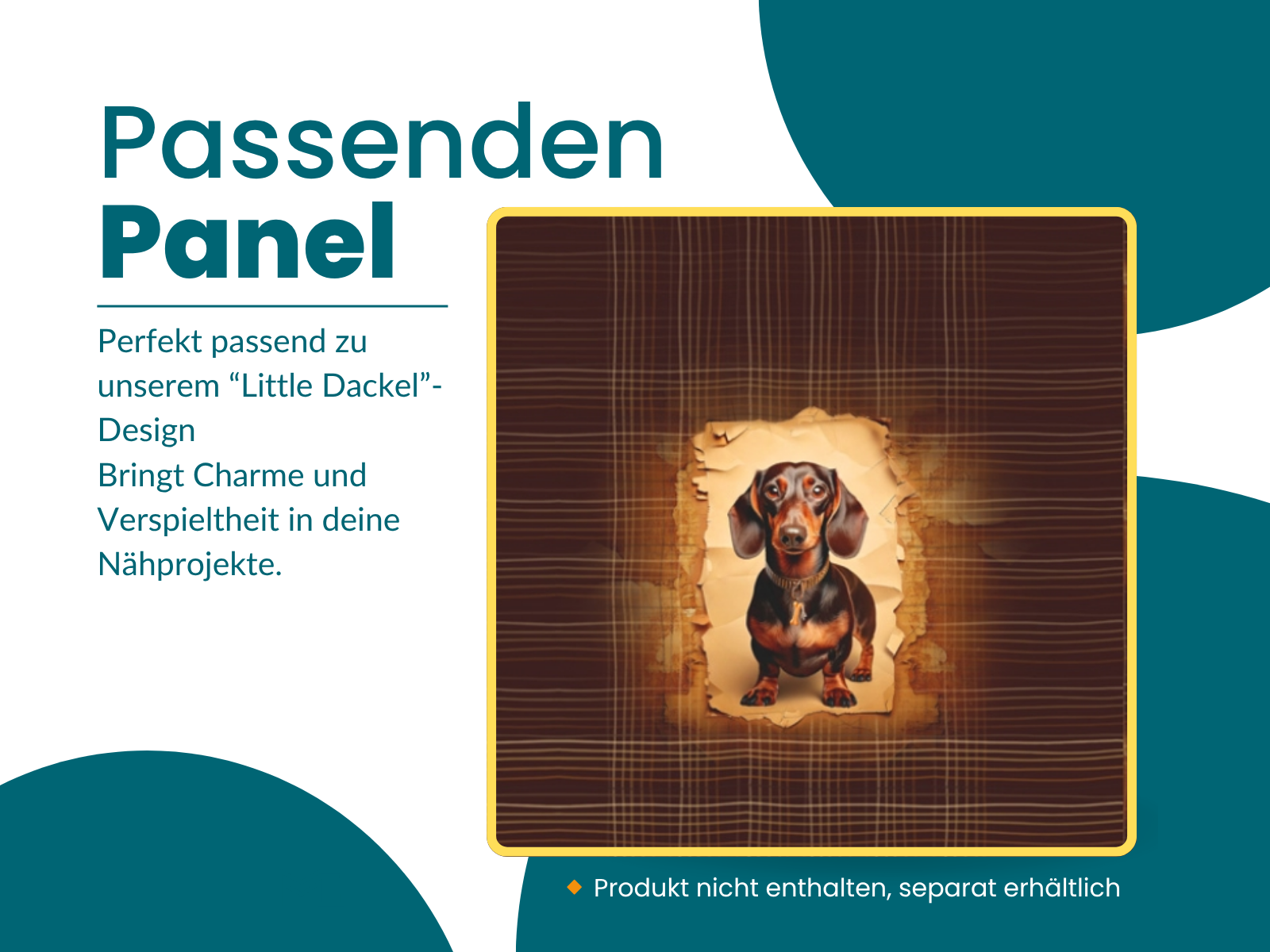 French Terry Stoff "Little Dackel"