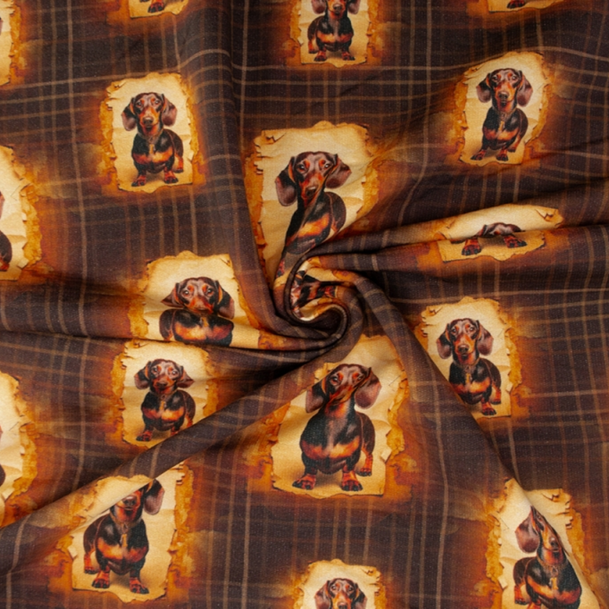 French Terry Stoff "Little Dackel"