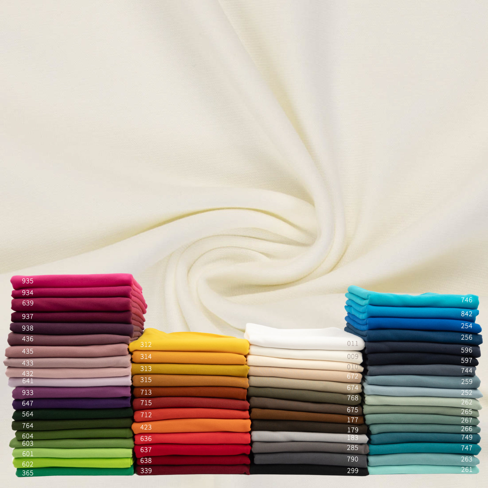 Glattes Bündchen Stoff Heike 100 cm - uni